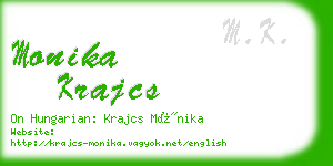 monika krajcs business card